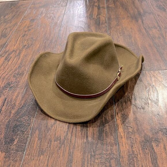 Stetson Other - Mello Felt By Stetson Men’s Crushable Brown Hat 100% Wool Sz M/ L Made In USA